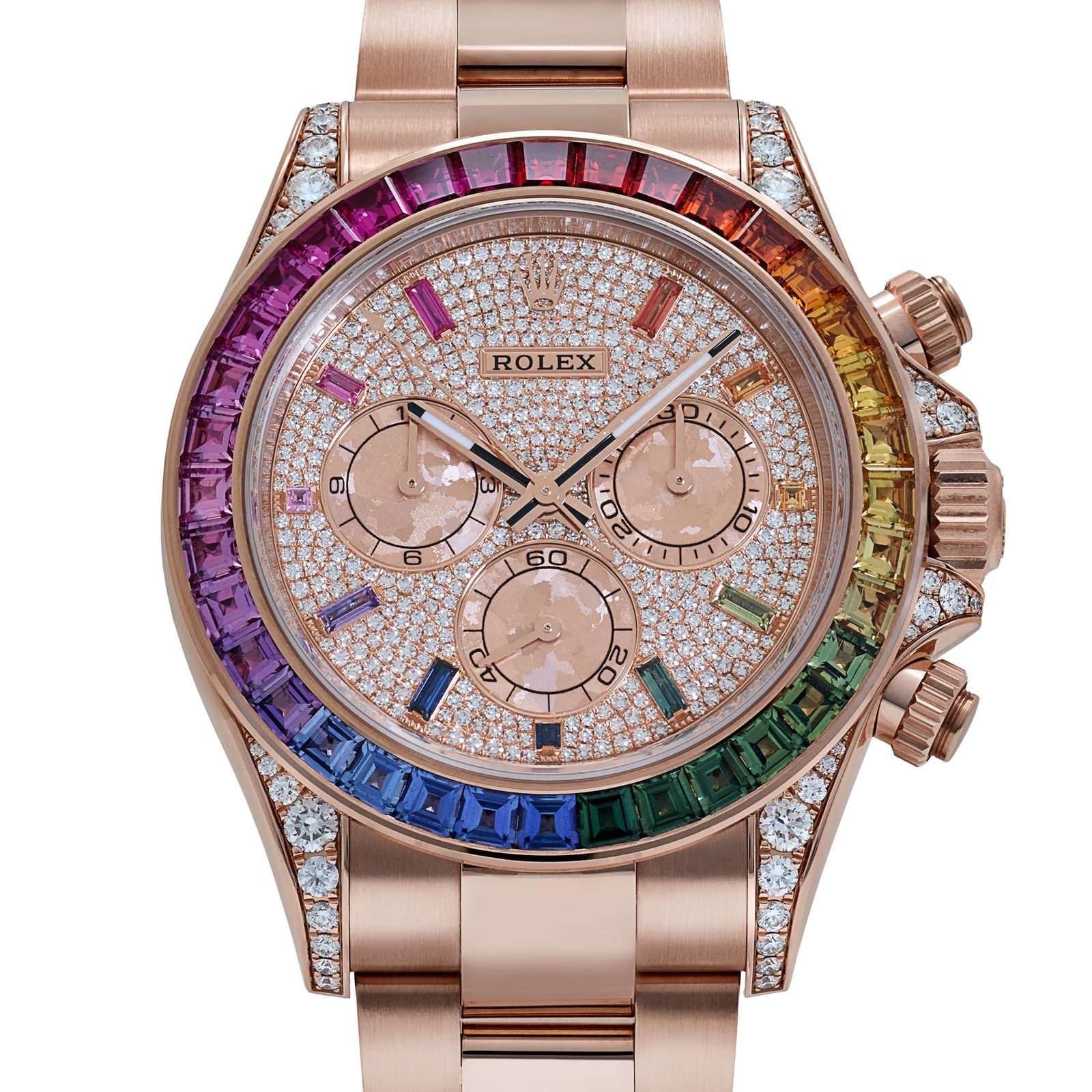 Rolex Daytona Rainbow Everose Gold Diamond Pavé Dial