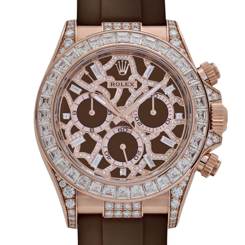 Rolex Daytona Giraffe Rose Gold Chestnut Brown Diamond Dial